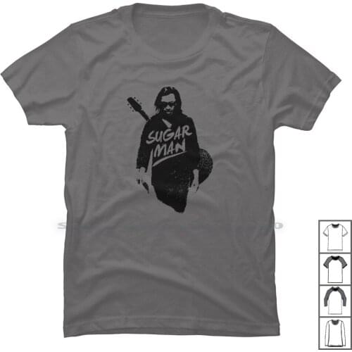 Sixto Rodriguez Sugar Man T Shirt 100% Cotton Musician Guitar Singer Motion Sugar Panic Music Band List Rod Rig Ian