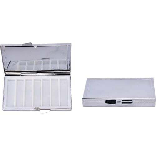 7 grid Folding pill case container for Medicines Organizer Pill box With Mirror hot sell