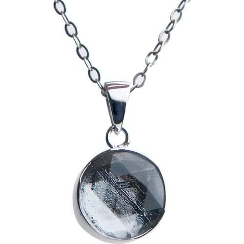 Natural Gibeon Iron Genuine Meteorite Silver Plated Stone Women STAR OF DAVID Pendant 10mm 12mm Shape Pendant AAAAA