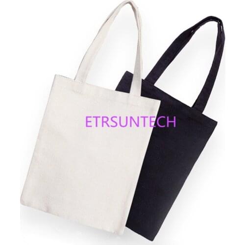 100pcs Blank pattern Canvas Bags Eco Reusable Foldable Shoulder Bag Handbag Tote Cotton Tote Bag Wholesale Custom logo