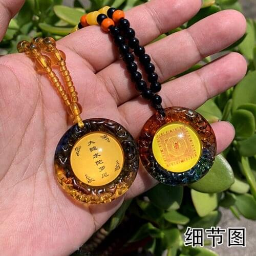 2PCS GOOD Buddhist suppliy Greco-Buddhist pocket efficacious Mascot Buddhism Mah pratisra bodhisattva Mantra Pendant Amulet