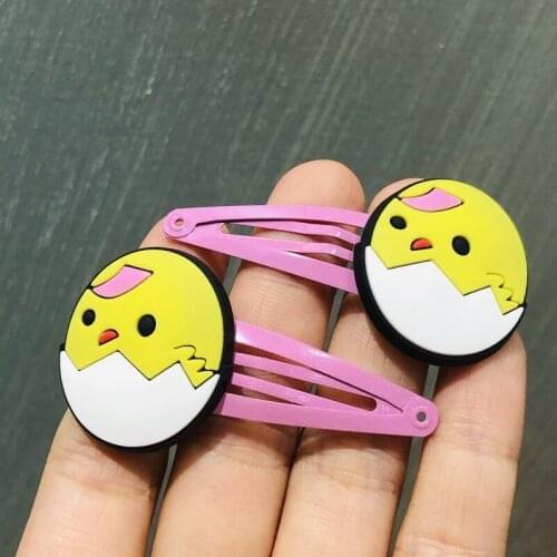 2Pcs/Set Animal Cute Duck Hairpins For Girls Headwear Sweet Hair Clips Barrettes Kids Fashion Hair Accessories