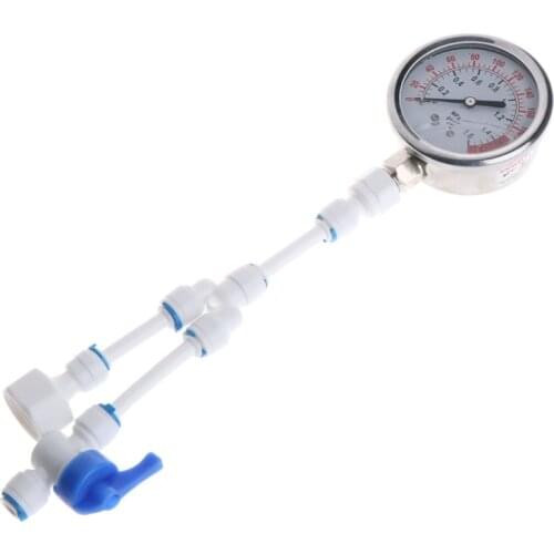 2in1 Water Purifier Tap Pipes Pressure Gauge Test Meter 0-1.6MPA Anti-vibration full automatic self suction booster pump