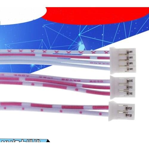 20cm red and white cable terminal line 2/3 /4/5/6 /8p double head electronic connecting wire