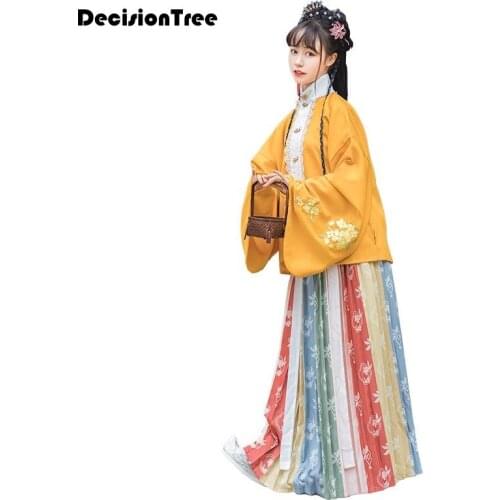 2021 chinese traditional fairy costume ancient ming dynasty princess clothing hanfu outfit stage dress folk dance costume