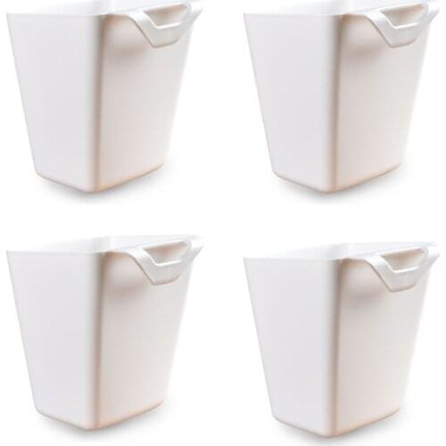 4pcs/set Portable Hanging Storage Bucket Case Plastic Box Container for Kitchen Tableware Pens Small Plants Bathroom Sundries
