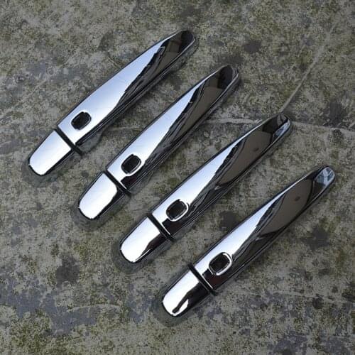 ABS chrome door handle door bowl trim for Malibu XL Chevrolet 2017 car styling plastic plating decorat protective cover stickers