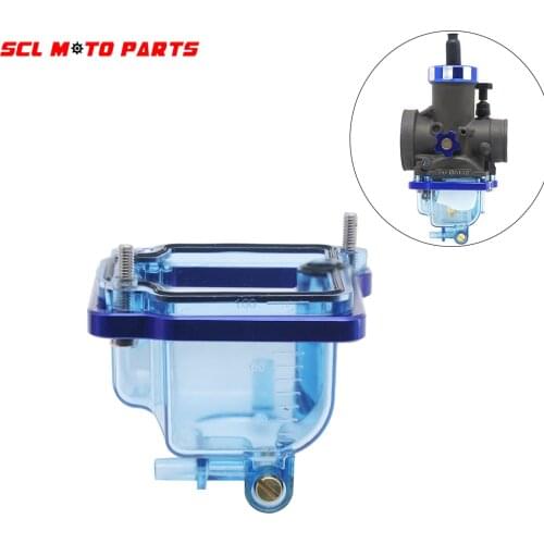 ALconstar-Motorcycle Carburetor Float Transparent Oil Cup Bottom Lower Cover Carburetor Repair Kit for PE26 PE27 PE30 PE32