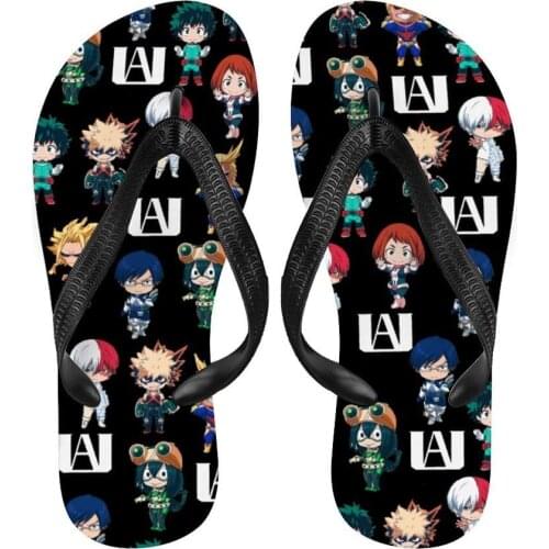 Anime Toe Slippers Flip Flop My Hero Academia Cos Sandals Beach Shoes For Women Men Daily Indoor Outdoor Activities 2021 Summmer