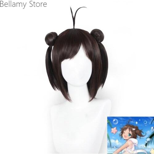 Azur Lane Le Mars Heat Resistant Cosplay Costume hairwear Wig+Wig Cap