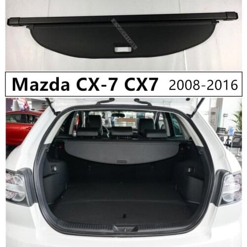 Rear Trunk Cargo Cover For Mazda CX-7 CX7 2008-2018 High Qualit Car Security Shield Accessories Black Beige