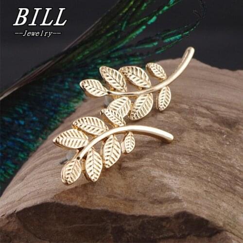Brincos Girls Bijoux Leaves Stud Earrings For Women Jewelry Accessoreis Leaf Earings Wholesale