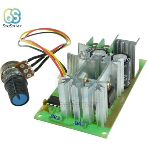 DC10-60V Motor Speed Control Regulator PWM Motor Speed Controller Switch 20A Current Regulator High Power Drive Module DC 10-60V