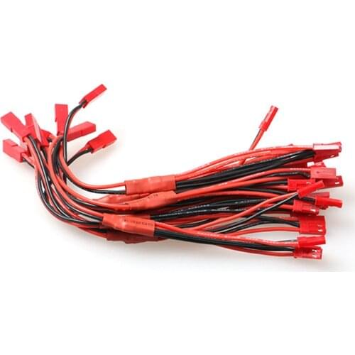 EBOYU(TM) 10 Pieces JST Splitter with 18cm Leads Connector 1 Female to 3 Male Connector RCY Plug Cable