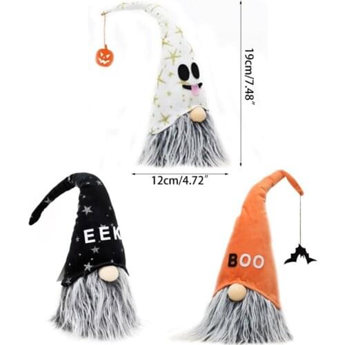 Halloween Gnomes Plush Decor Handmade Tomte Swedish Gnome Nisse Table Decoration