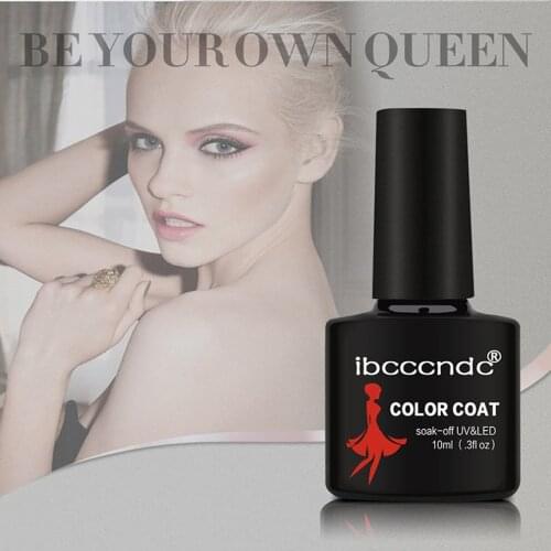 Ibcccndc 10ml plastic bottle Qi Dan nail polish color glue