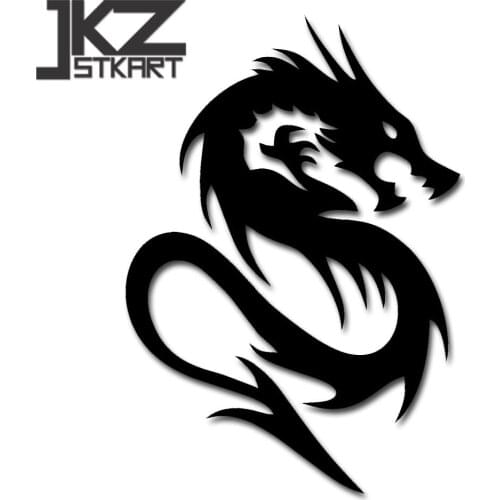 JKZ STKART Vinyl Die Cut Car Sticker Decals Dragon Symbol 15 x 9 cm for Motor Bike Truck Helmet Decorated Stickers