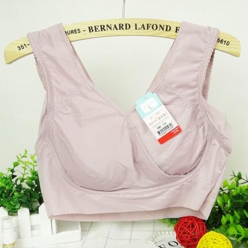 New Arrival Plus Size 6XL No Rims thin lace underwear women sexy bras womens Vest