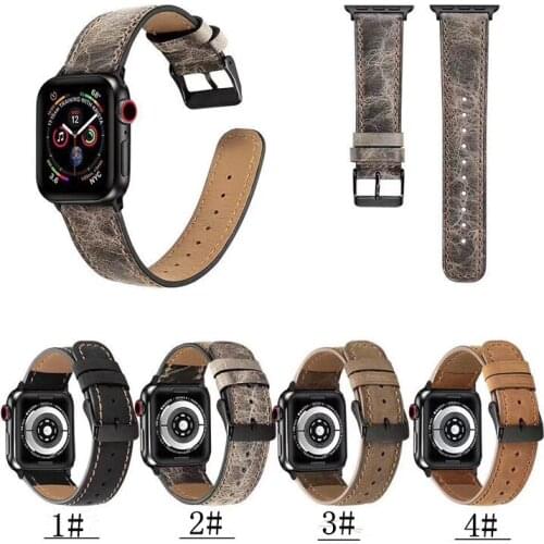 10pcs Strap for apple watch band 42mm 38mm 44mm 40mm Luxury Leather watchband for iwatch Series 4/3/2/1 bracelet accessories
