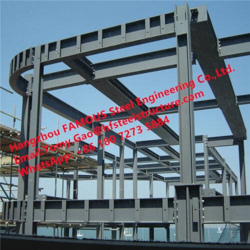 Prefabricated Light Structural Steel Fabrications Construction Building