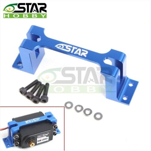 6STARHOBBY CNC Aluminum Alloy Servo Protector / Servo Holder/ Servo Mount Middle Size Blue Red Free Shipping