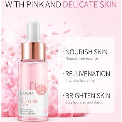 LAIKOU Hyaluronic Acid Face Serum Anti-Aging Shrink Pore Whitening Moisturizing Vitamin C Tea Tree Essencial Face Skin Care