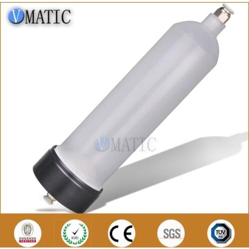 High Quality US Type Thickening 300 Cc / Ml Glue Filling Pneumatic Plastic Dispenser Syringe Barrel Set With Fast Quick Fitting
