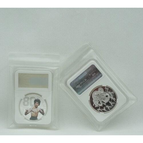 Bruce Lee the 80th Anniversary Silver gold Commemorative Coin Fan Collection Chinese Dragon Metal Challenge Coin Collection