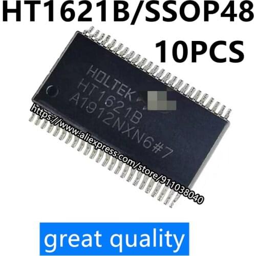 10pcs/lot Brand new HT1621B RAM mapping LCD driver chip IC LCD chip patch SSOP48