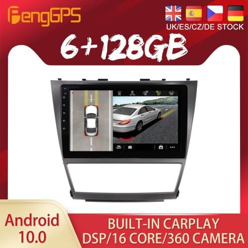 128G Android 10 PX6 DSP For Toyota Camry 2006 2011 Car DVD GPS Navigation Auto Radio Stereo Video Multifunction CarPlay HeadUnit