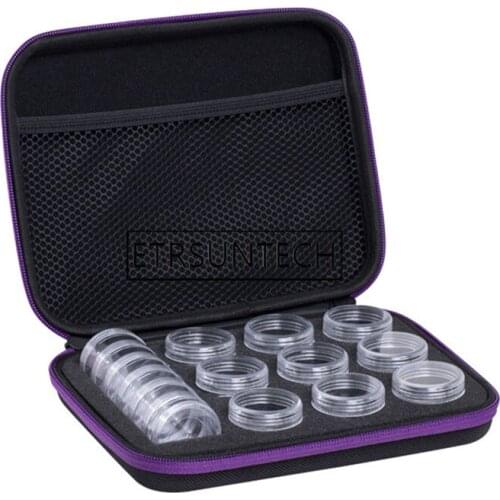 20pcs Portable Rhinestone Embroidery Box with 15 Bottles Rhinestone Painting Accessory Storage Case Beads Carry Organizer