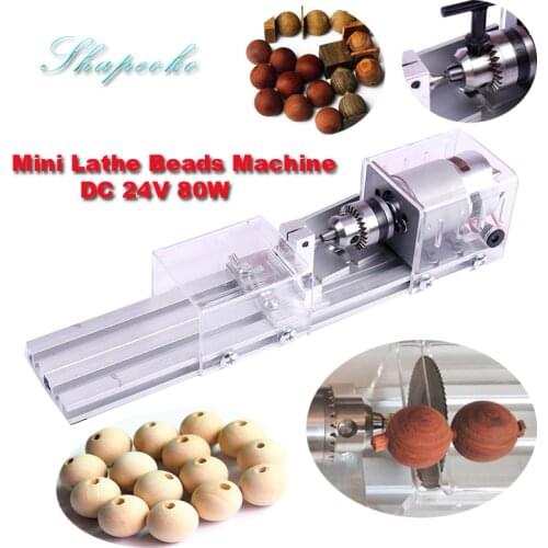 80W cnc mini lathe machine Tools DIY woodworking Wood lathe Milling machines Grinding Polishing Beads Drill Rotary Tool Set kit