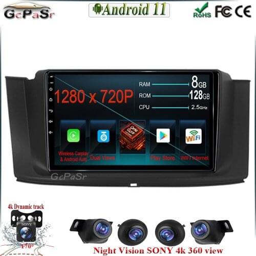 6G+128G 9 " Android 11 for Geely Emgrand GT GC9 Borui 2015-2016 Video player GPS Navigation BT WIFI No 2din 2 din dvd