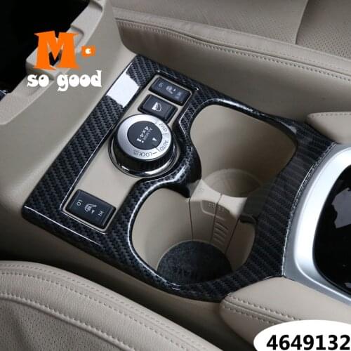 2014/15/16/17/18 For NISSAN X-Trail XTrail T32 Rogue Car Water Cup Holder Cover ABS Carbon fiber Auto Interior Accessories