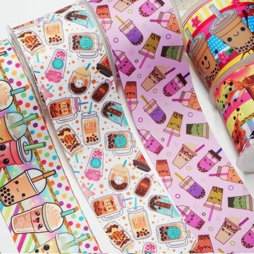 Free shipping 3 inch 4th of July Cartoon Printed Grosgrain Ribbon Craft Suppliers 50694