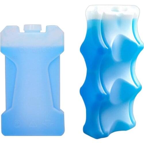 380/650ml Quick Freezing Ice Pack, Food Grade PP Storage Ice Box, Reusable Ice Bag, Refrigerate Food Keep Fresh Cooler Bag