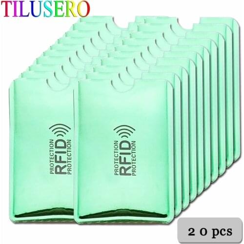 Anti Rfid Card Holder NFC Blocking Reader Lock Id Bank Card Holder Student Cute ID Cards Wallet Passport Protector Aluminium