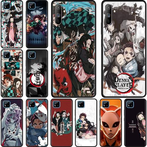Demon Slayer Kimetsu No Yaiba Mobile Phones Cover for Realme 6 7 8 C3 C21 XT 5 GT Neo C11 X50 Pro 5G C25 Cell Phone Case Shell