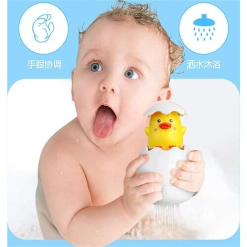 Baby Bathing Toy Kids Cute Duck Penguin Egg Water Spray Sprinkler Bathroom Sprinkling Shower Swimming Water Toys Kids Gift