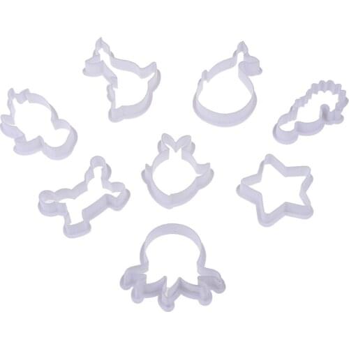 Sea Creature Cookie Cutter Mini Cookie For DIY Bakeware Biscuit Mold Tool 8pcs / set