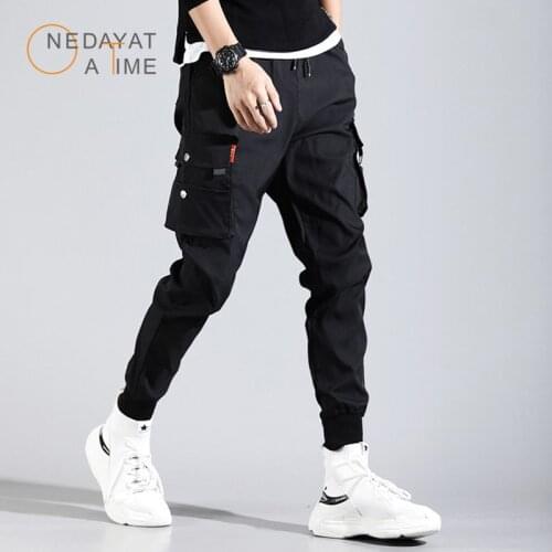 Hip Hop Men Pantalones Hombre High Street Kpop Casual Cargo Pants with Many Pockets Joggers Modis Streetwear Trousers Harajuku