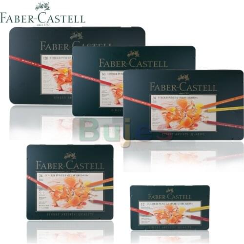 Faber-Castell Classic Colored Pencils Tin Set, 120 Vibrant Colors In Sturdy Metal Case,24/120 color