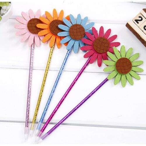Creative Sunflower Ballpoint Pen 40 pcs/lot Cute Ball Pens for kids Stationery Promotional gift office school Writing supplies