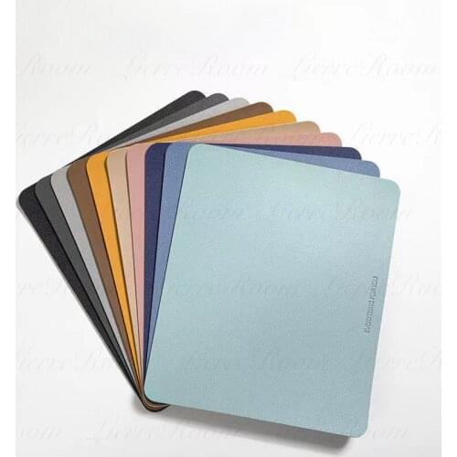 LierreRoom Deskpad Cute Desk Mats Mouse Pad Waterproof PU Leather for Laptop Mouse Keyboard Desktop Protector Office Supplies