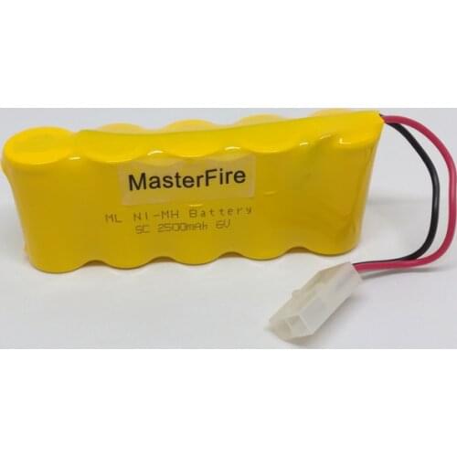 MasterFire 3Pack/lot New 6V 2500mAh SC Ni-MH Rechargeable Battery NiMH Batteries Pack for RC Car