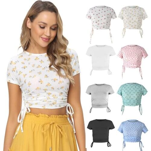 Женские однотонные футболки Minifaceminigirl China At AliExpress