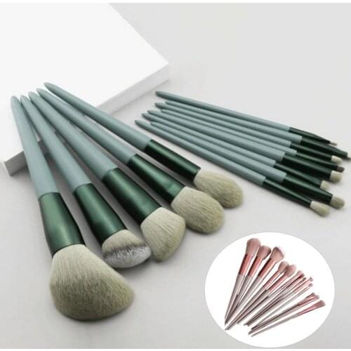 13Pcs/Set Soft Bristles Beauty Brush Set Quick-drying Safe Smooth Surface Gentle Texture Makeup Brush Set Cosmetics Accessory