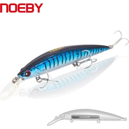 NOEBY Long Casting Sinking Lures 11cm 36g Minnow Hard Artificial Bait for Saltwater Fishing Goods NBL9448