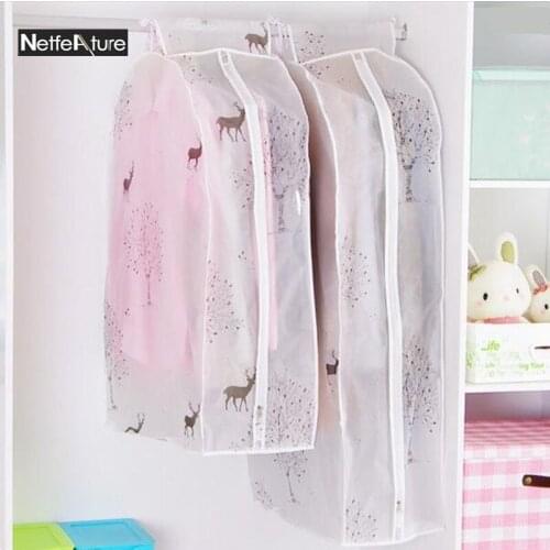 New Fashion Suit Jacket Coat Dust Cover Clothing Garment Protector Wardrobe Hanger Storage Bag Household Clothes Organzation