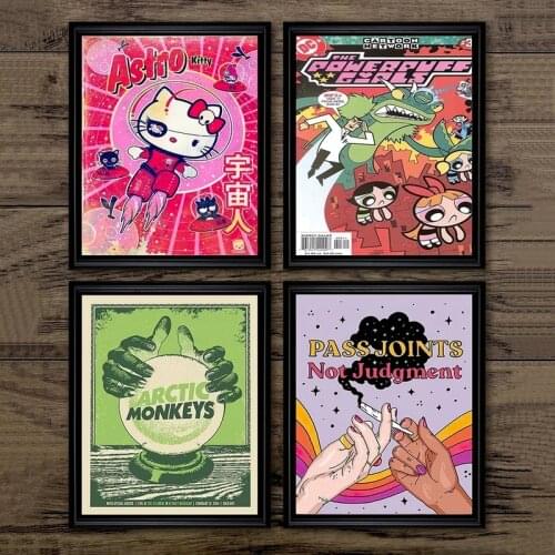 Vintage Y2K Arctic Monkeys Poster Music Album Star 2000s, Pop, Music, Album Art Wall Art Home DecorCanvas Painting Wall Picture